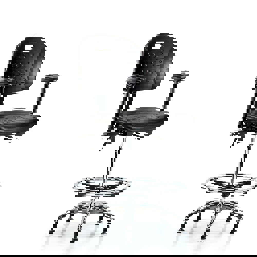 Task Chair: Polyurethane, Black